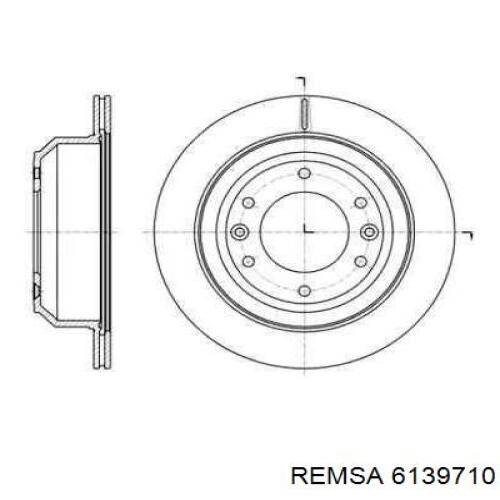 Тормозные диски 6139710 Remsa