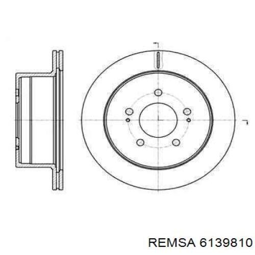 Тормозные диски 6139810 Remsa