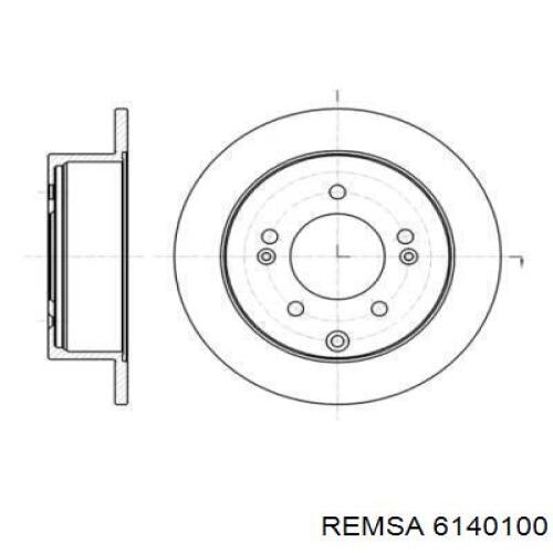 Тормозные диски 6140100 Remsa