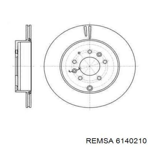 Тормозные диски 6140210 Remsa