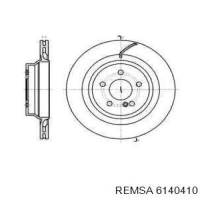 Тормозные диски 6140410 Remsa