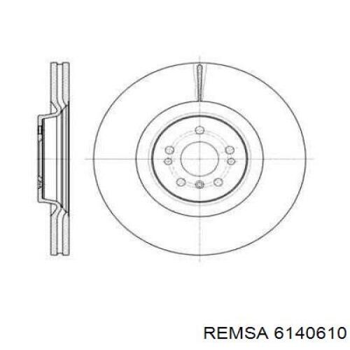 Передние тормозные диски 6140610 Remsa