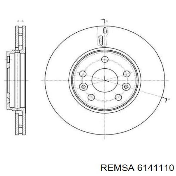 6141110 Remsa тормозные диски