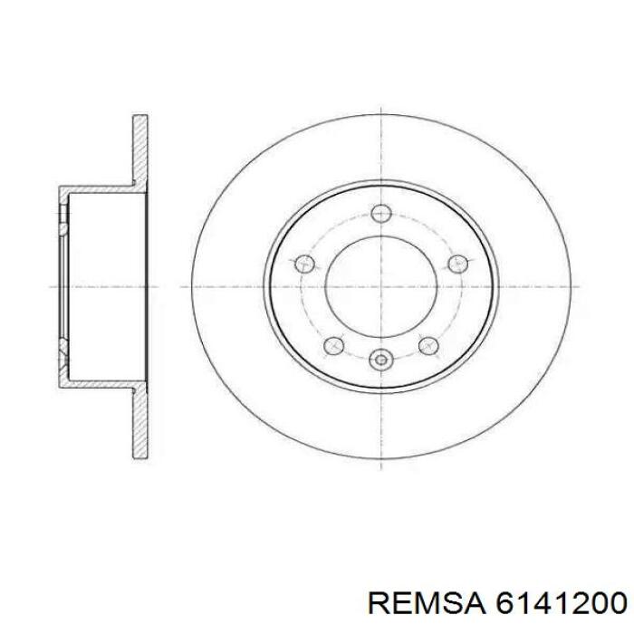 Тормозные диски 6141200 Remsa