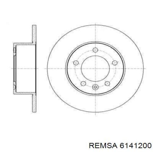 Задний дисковый тормоз Remsa 6141200