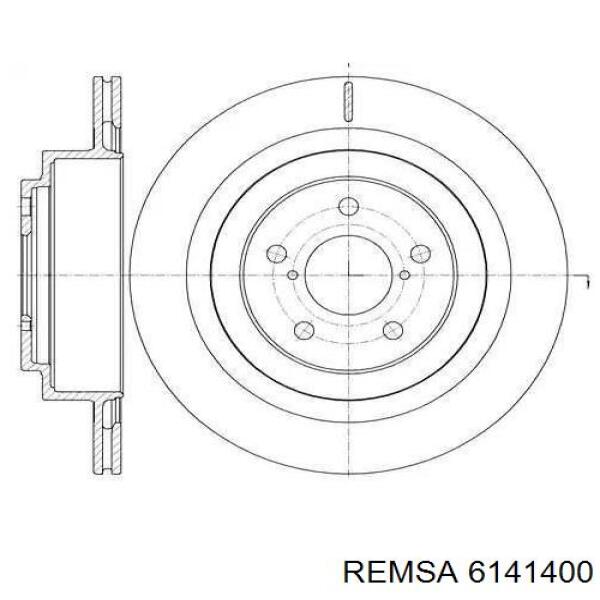 Тормозные диски 6141400 Remsa