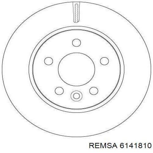 Передние тормозные диски 6141810 Remsa