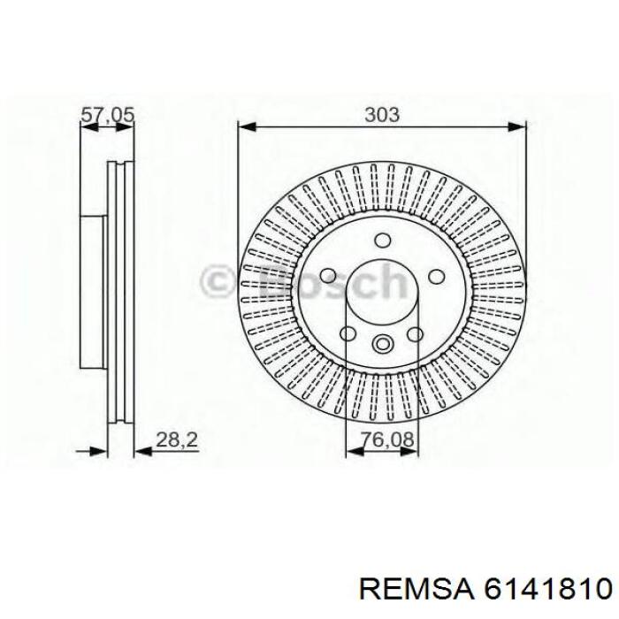 Тормоз дисковый передний Remsa 6141810 цена, от 74.50 USD
