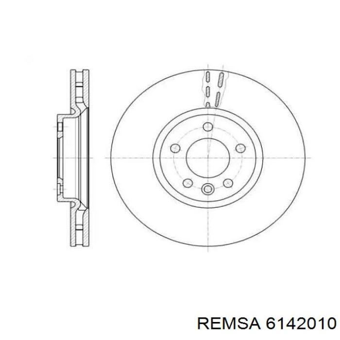 6142010 Remsa диск тормозной передний
