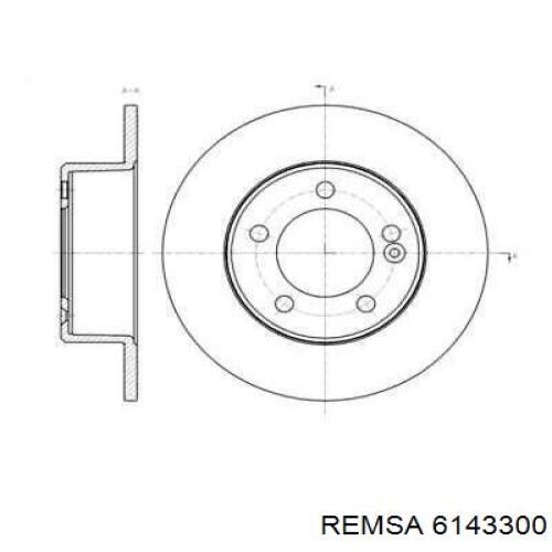 Тормозные диски 6143300 Remsa