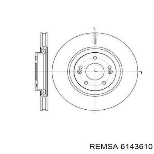 Купить 6143610 Remsa Ротор тормозной