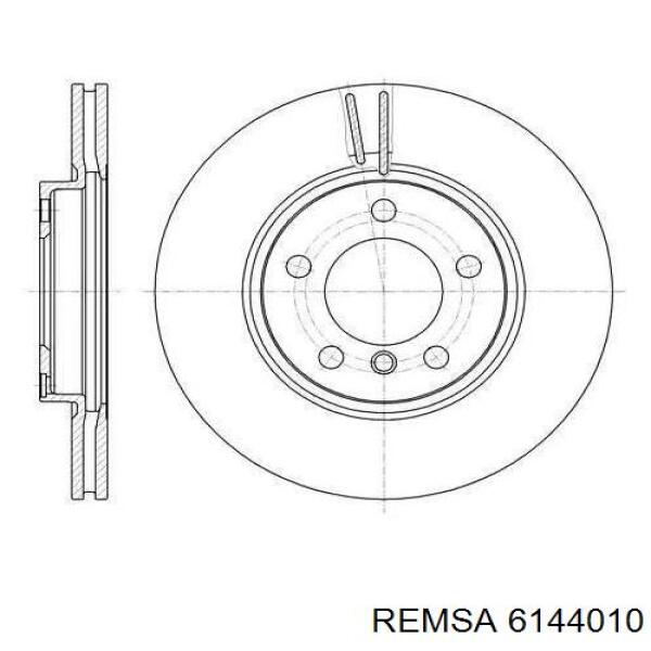 Передние тормозные диски 6144010 Remsa