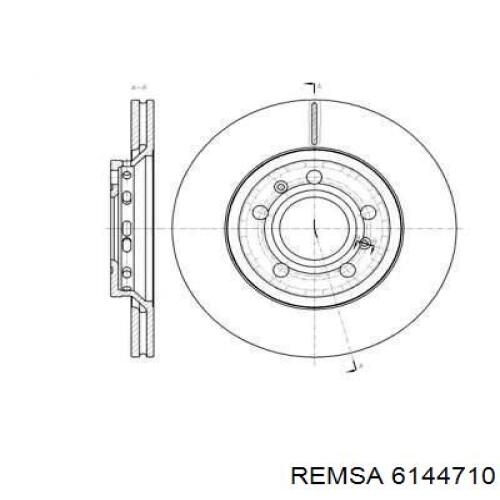 Тормозные диски 6144710 Remsa