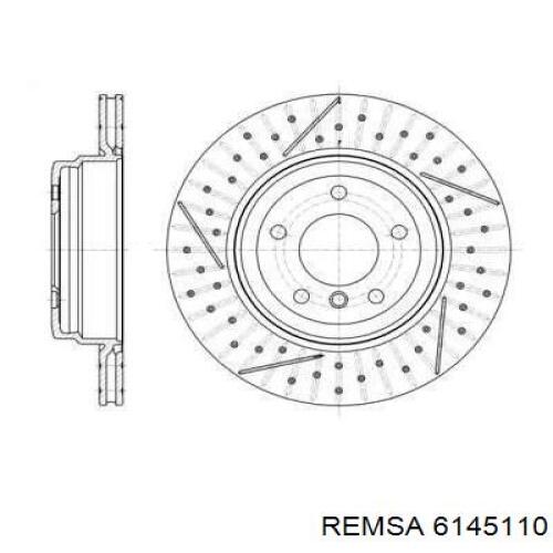 61451.10 Remsa диск тормозной задний