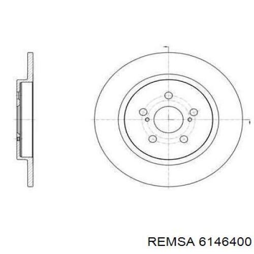 Тормозные диски 6146400 Remsa