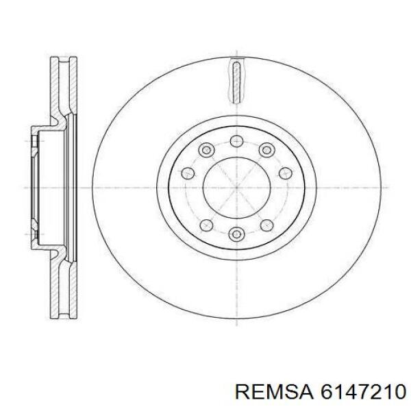 6147210 Remsa диск тормозной передний