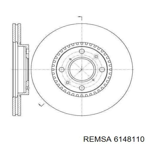 6148110 Remsa Диск тормозной передний