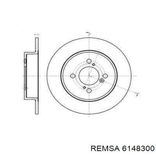 Тормозные диски 6148300 Remsa