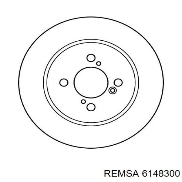 Задний тормозной диск Remsa 6148300 цена, от 41.47 USD