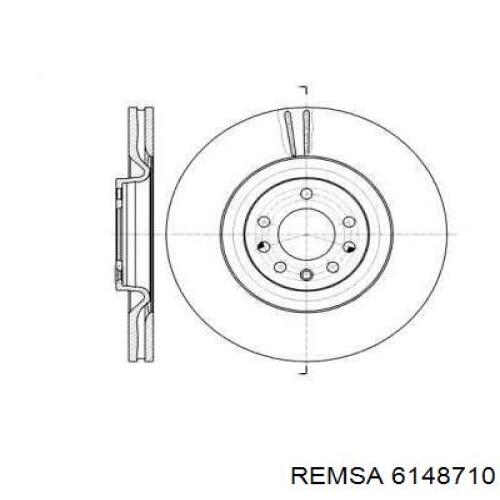 6148710 Remsa диск тормозной передний