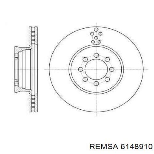 Передние тормозные диски 6148910 Remsa