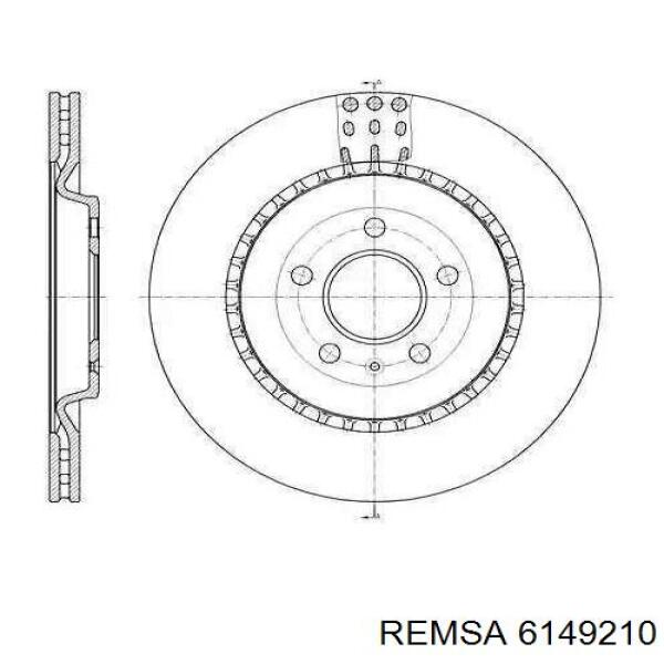 Тормозные диски 6149210 Remsa