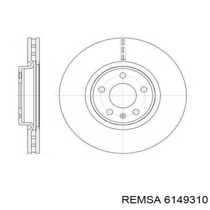 Тормоз дисковый передний Remsa 6149310 цена, от 100.84 USD