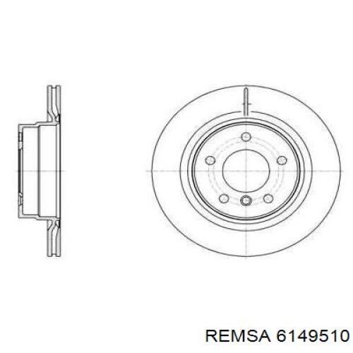 Тормозные диски 6149510 Remsa