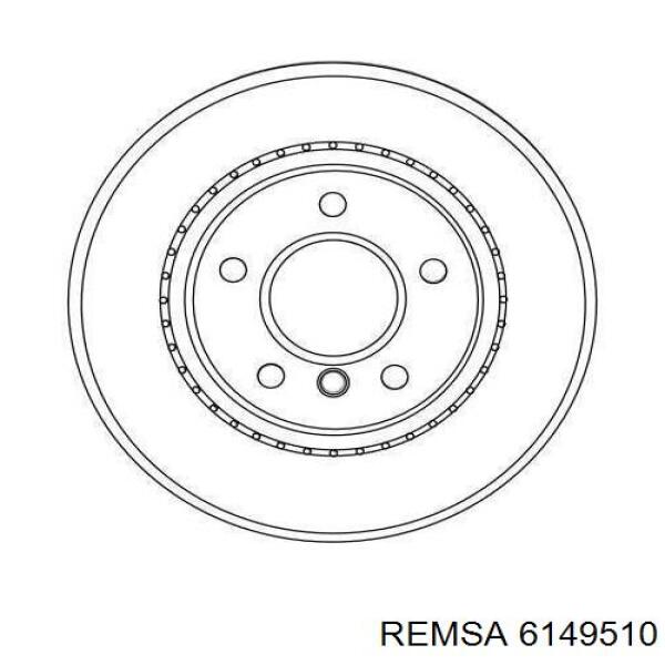 Купить 6149510 Remsa Диск тормозной задний