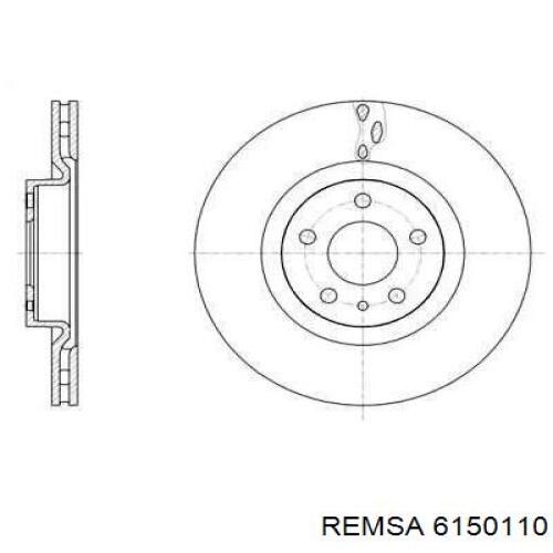 6150110 Remsa диск тормозной передний