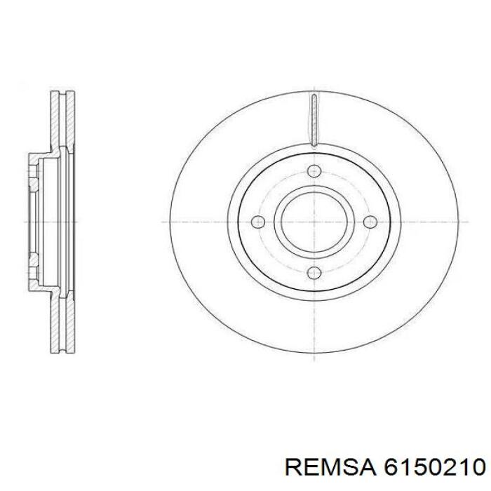 6150210 Remsa диск тормозной передний