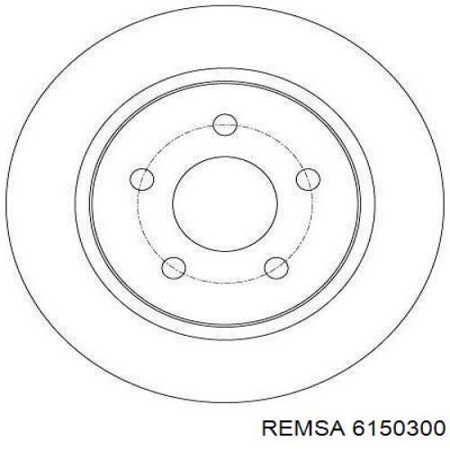 Купить 6150300 Remsa Диск тормозной задний