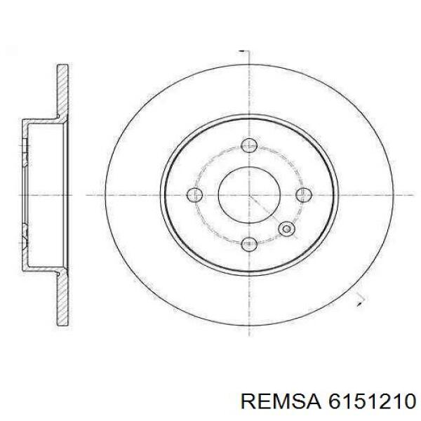 Купить 6151210 Remsa Ротор тормозной