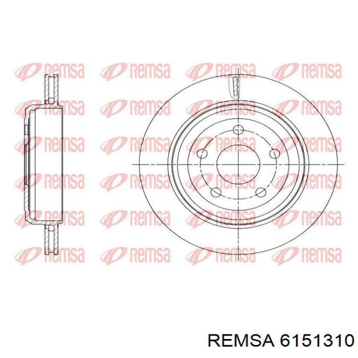 Тормозные диски 6151310 Remsa