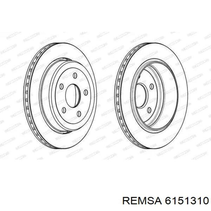 Купить 6151310 Remsa Диск тормозной задний