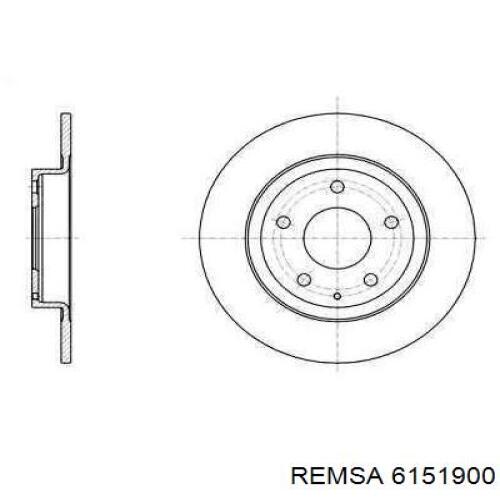 Тормозные диски 6151900 Remsa