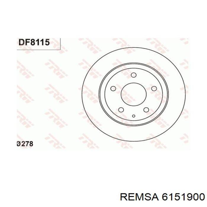 Задний тормозной диск Remsa 6151900 цена, от 39.88 USD