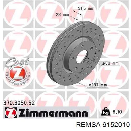 Купить 6152010 Remsa Ротор тормозной