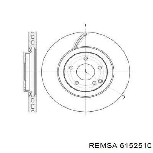6152510 Remsa диск тормозной передний