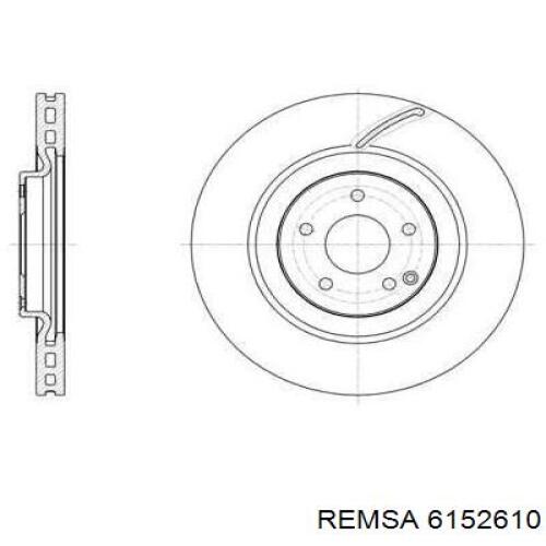 61526.10 Remsa диск тормозной передний
