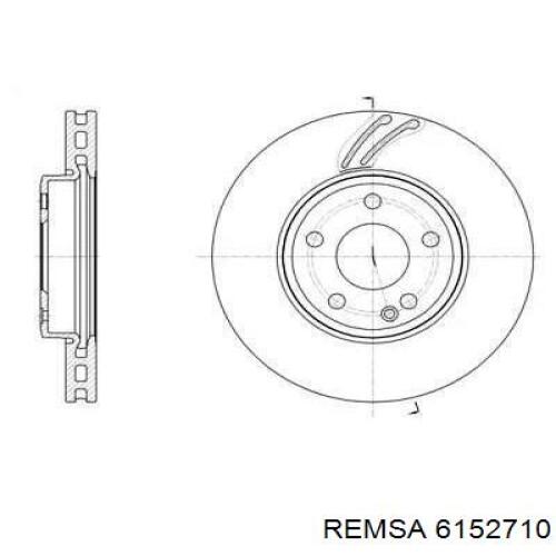 Передние тормозные диски 6152710 Remsa