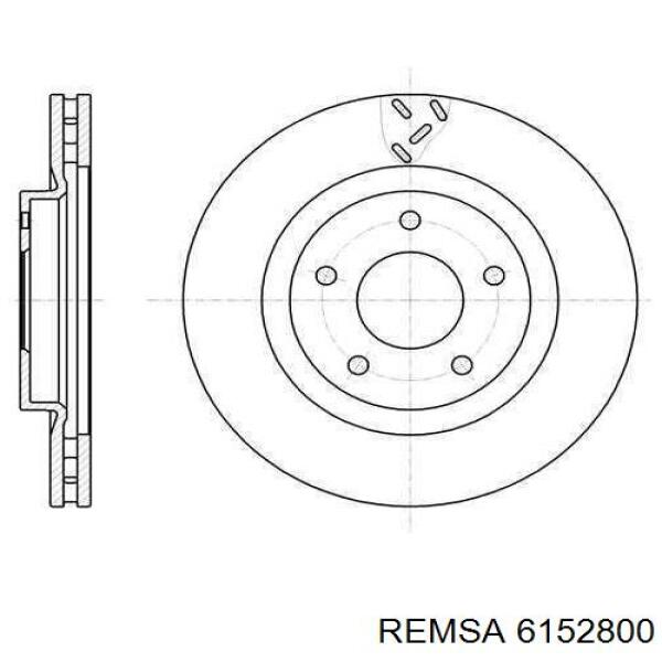 Купить 6152800 Remsa Диск тормозной задний