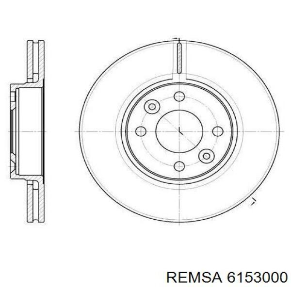 Задний тормозной диск Remsa 6153000 цена, от 33.19 USD
