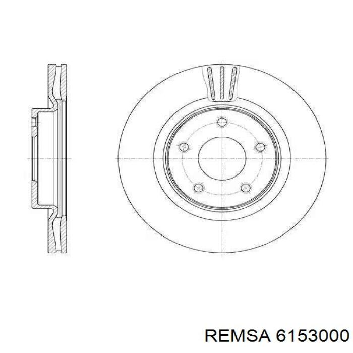 Купить 6153000 Remsa Диск тормозной задний