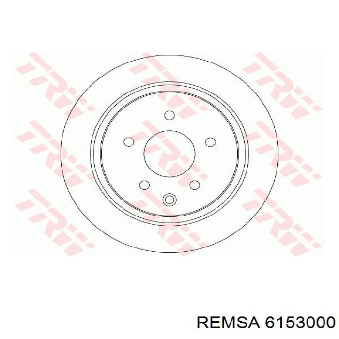 Купить 6153000 Remsa Диск тормозной задний