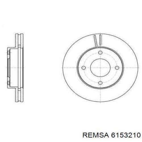 Передние тормозные диски 6153210 Remsa