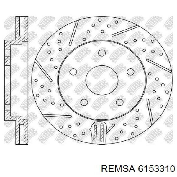 Тормоз дисковый передний Remsa 6153310 цена, от 49.16 USD