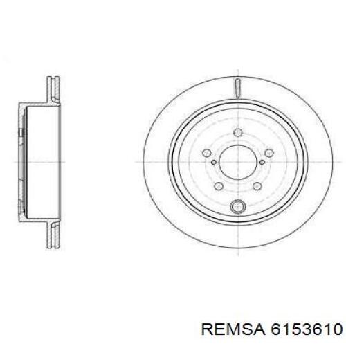 Тормозные диски 6153610 Remsa