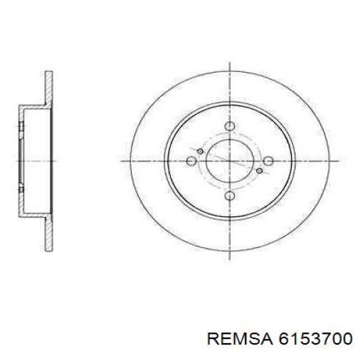 Тормозные диски 6153700 Remsa