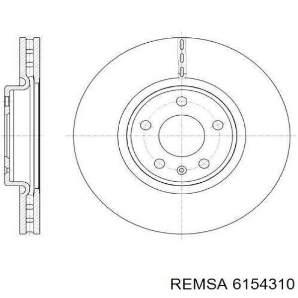 61543.10 Remsa диск тормозной передний
